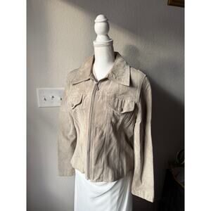 Beige Suede Jacket